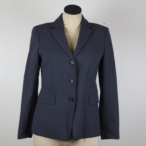 J Crew Wool Dark Gray Blazer Lined Small P4